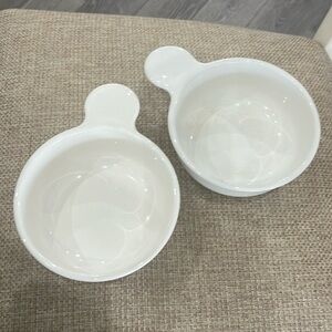 Corning Ware, 15 oz, White, Grab It bowls.  Set of 2